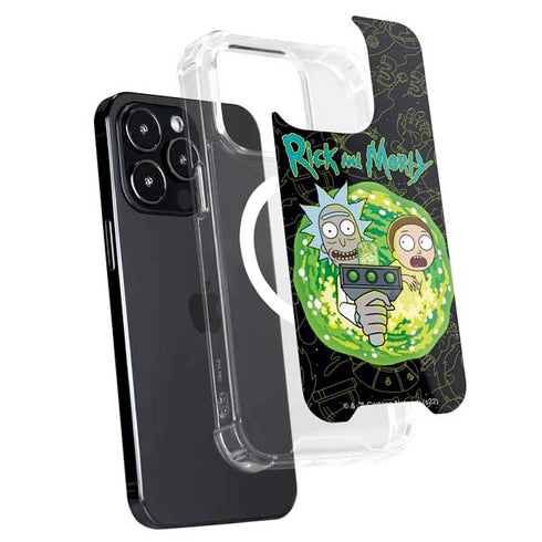 Adult Swim Rick and Morty Portal Travel iPhone 15 Pro Max MagSafe Case